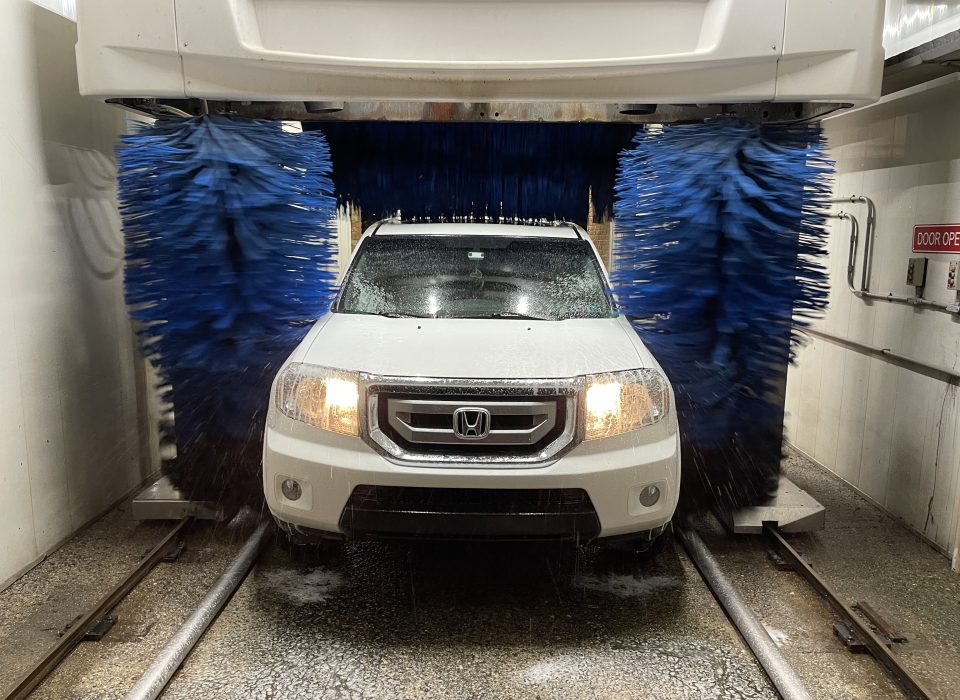 car in a car wash