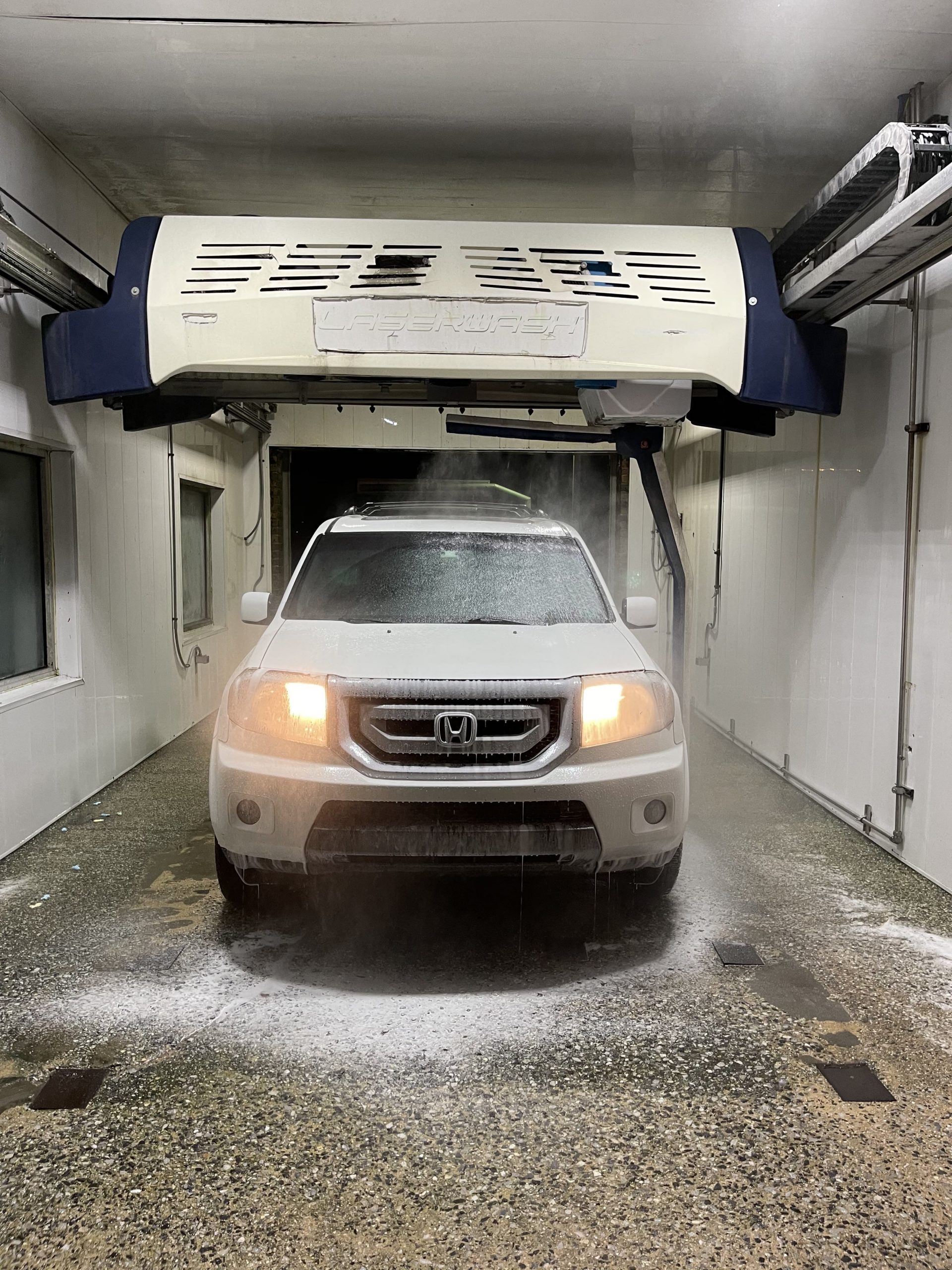 car in a car wash
